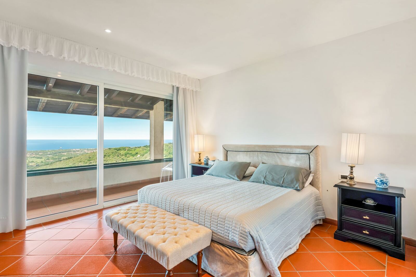 La suite padronale con vista mare